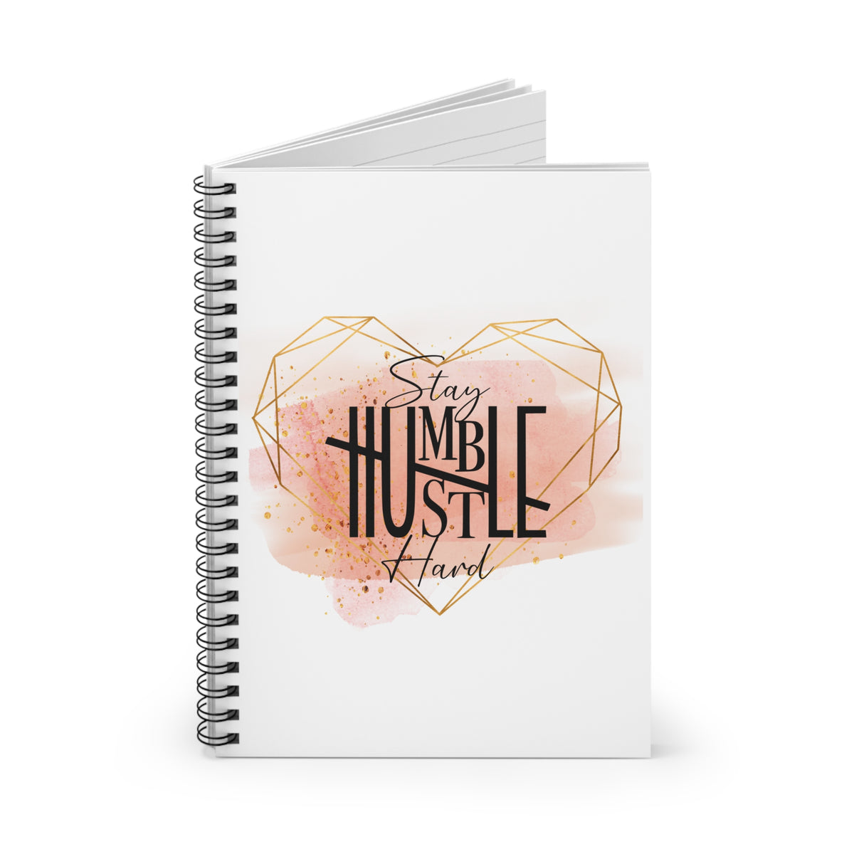 Stay Humble Hustle Hard Spiral Notebook Motivational Ruled Journal