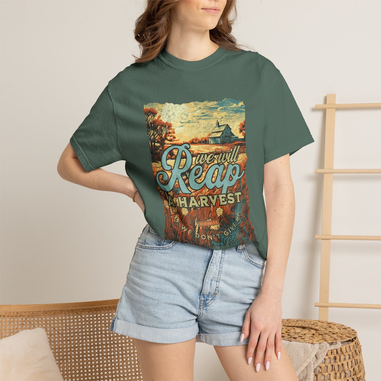 We Will Reap a Harvest T-Shirt Vintage Fall Christian Tee