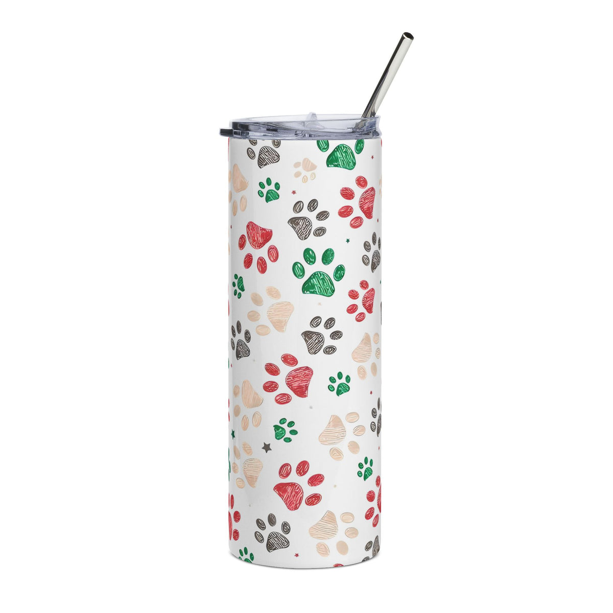 Paw Print Merry 20oz Stainless Tumbler Insulated Travel Cup - Sydney So Sweet