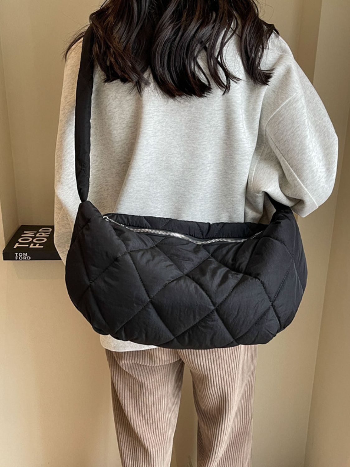 Quilted Polyester Crossbody Bag - Sydney So Sweet