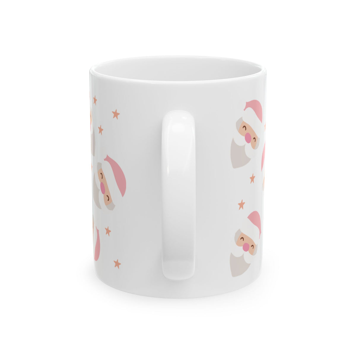 Pink Santa Claus Christmas Ceramic Mug Coffee Cup (11oz & 15oz)