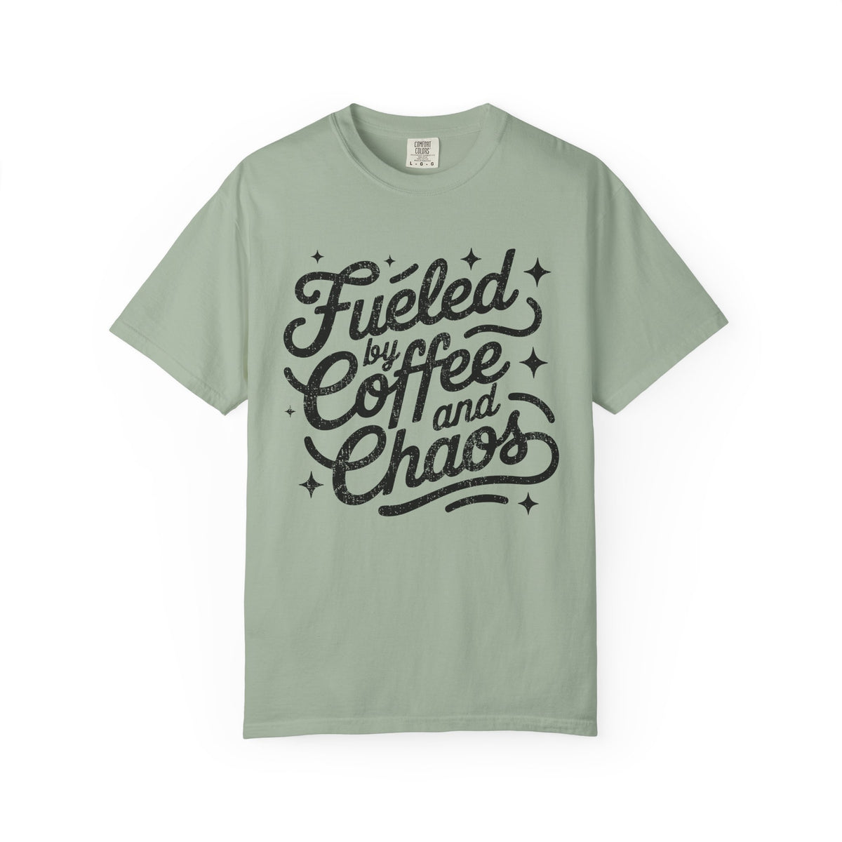 Fueled by Coffee and Chaos T-Shirt Coffee Lovers Graphic Tee