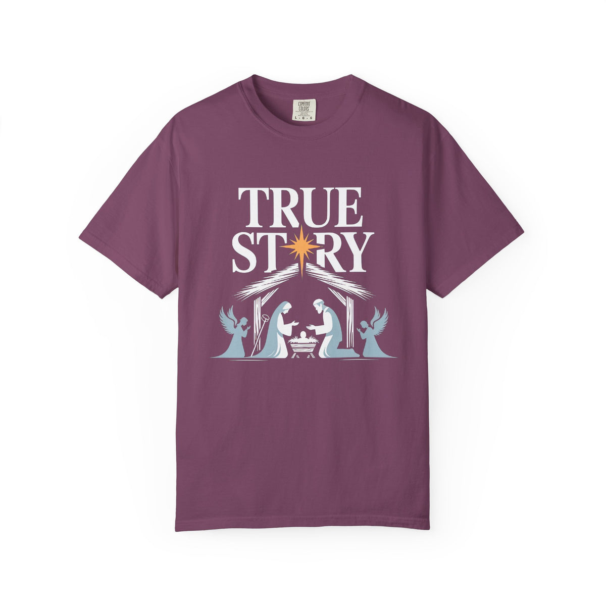 True Story Christmas Nativity Scene T-Shirt Christian Graphic Tee