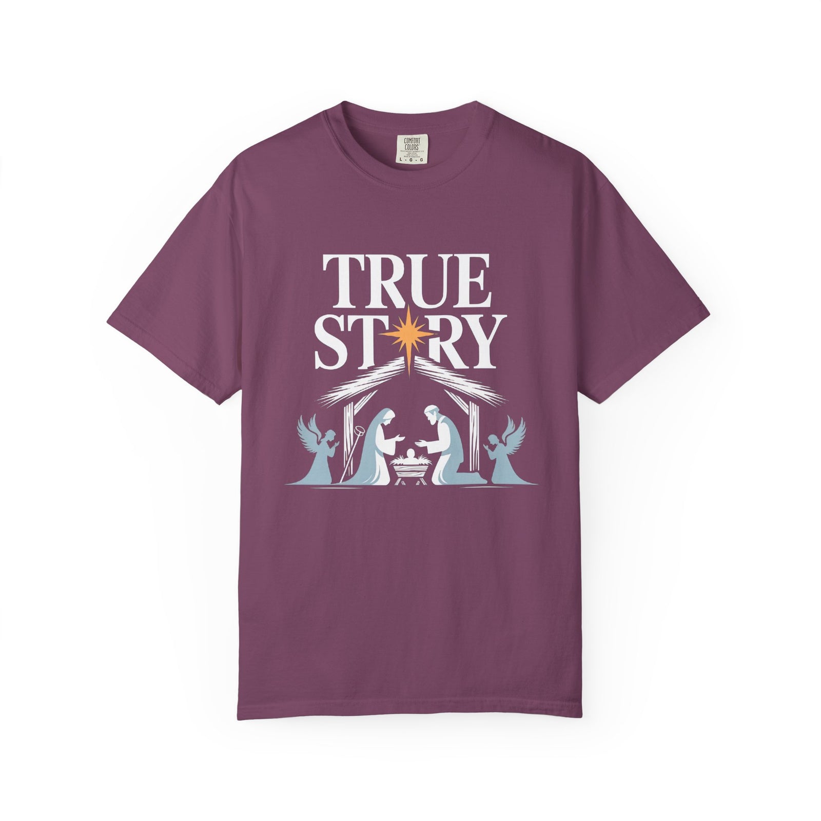 True Story Christmas Nativity Scene T-Shirt Christian Graphic Tee