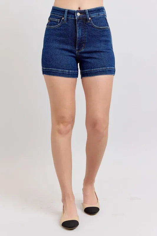 Judy Blue High Waist Tummy Control Denim Shorts - Sydney So Sweet