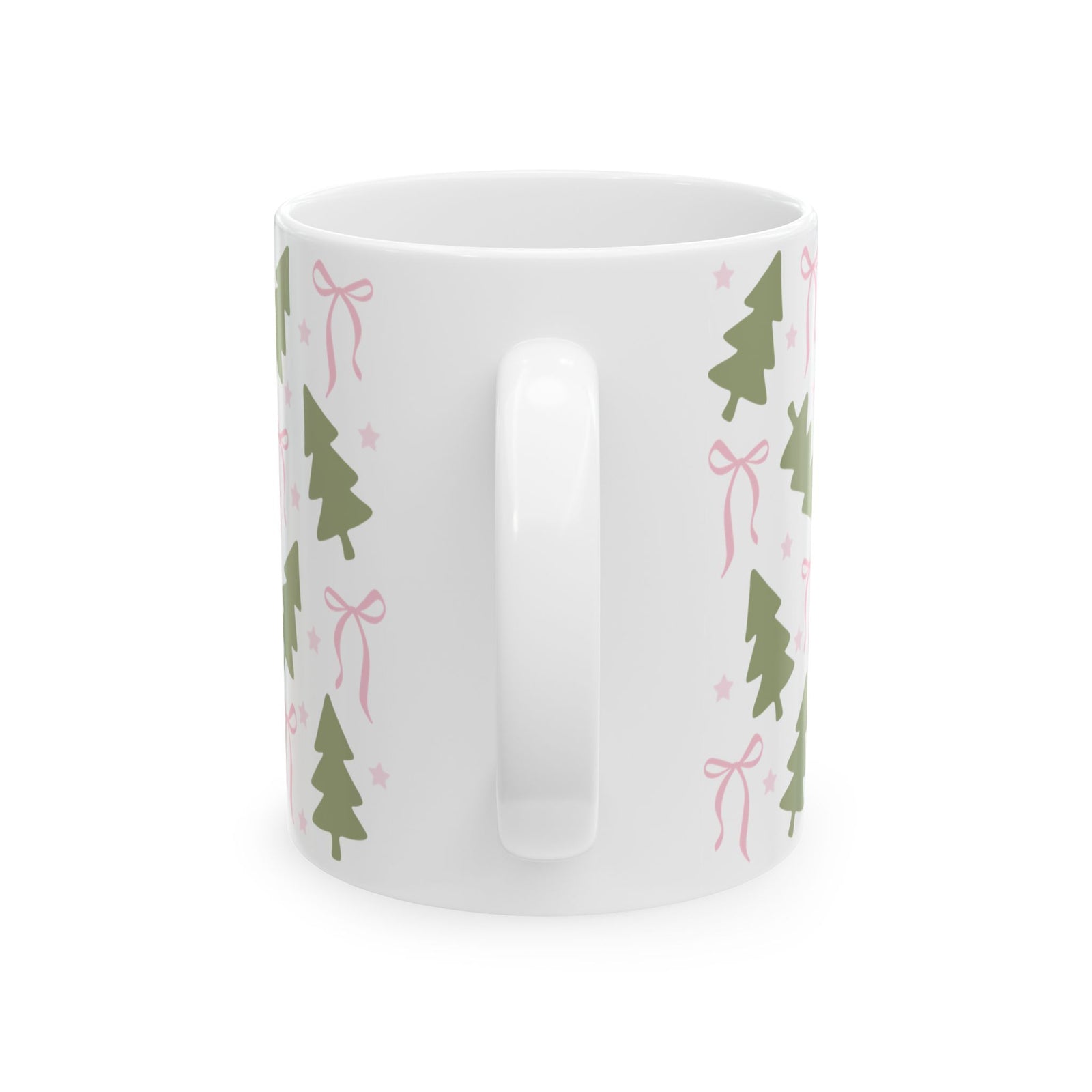 Books & Coffee Coquette Trees Ceramic Mug Coffee Cup (11oz & 15oz)