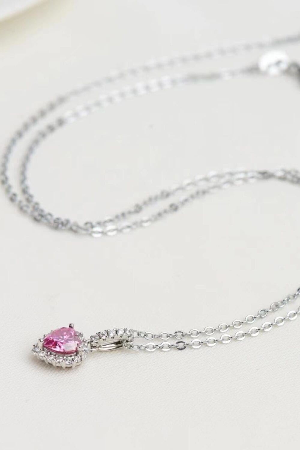 1 Carat Moissanite Heart Pendant Necklace - Sydney So Sweet