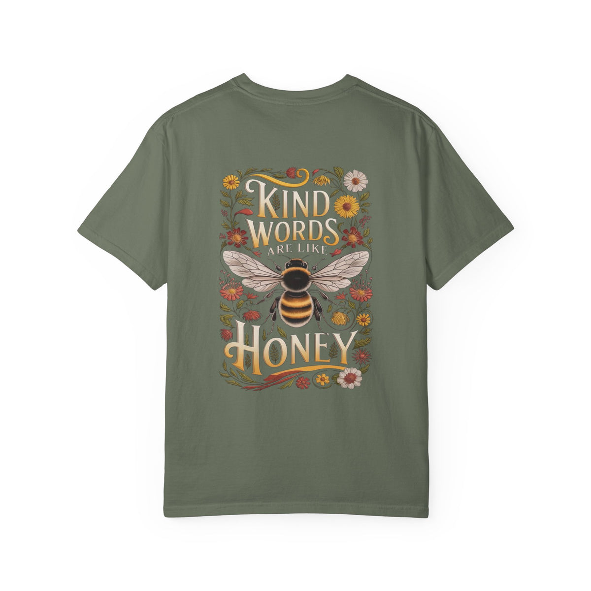 Kind Words are Like Honey T-Shirt Proverbs Bee Floral Tee