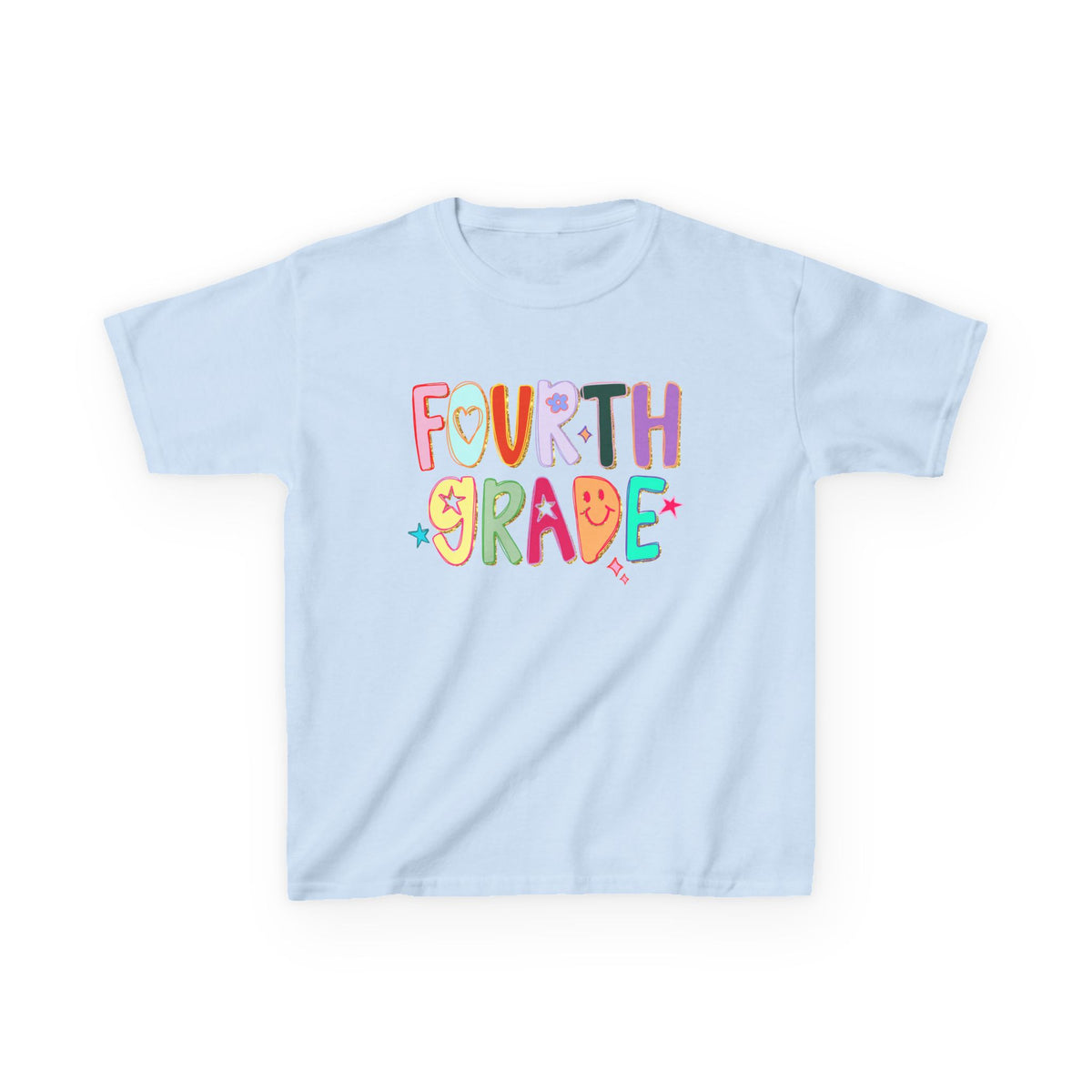 Fourth Grade Kids T-Shirt Cute & Colorful Back to School 4th Grade Tee