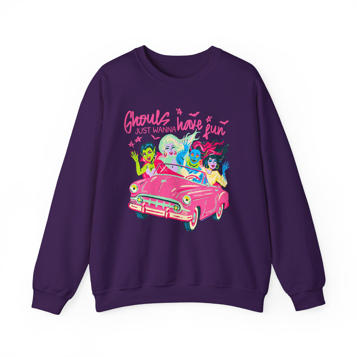 Ghouls Just Wanna Have Fun Halloween Monsters Sweatshirt Fun Graphic Tee Pullover