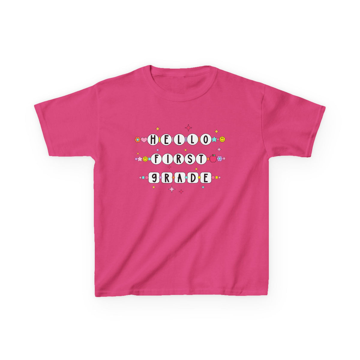 Friendship Bracelets Hello First Grade Kids Tee Cute 1st Grade Back to School T-Shirt