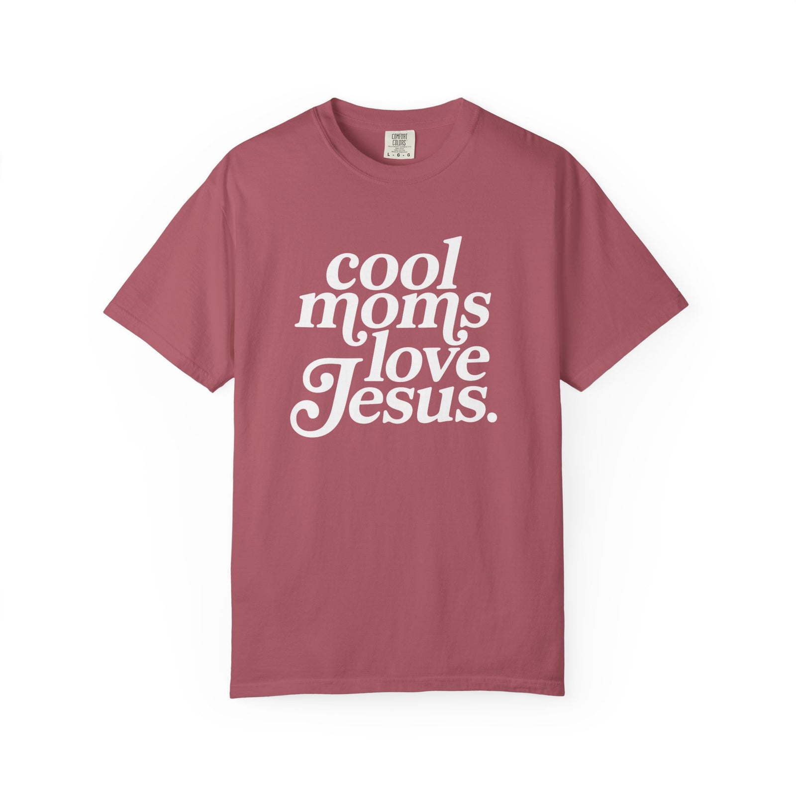 Cool Moms Love Jesus Graphic T-Shirt Christian Mom Graphic Tee