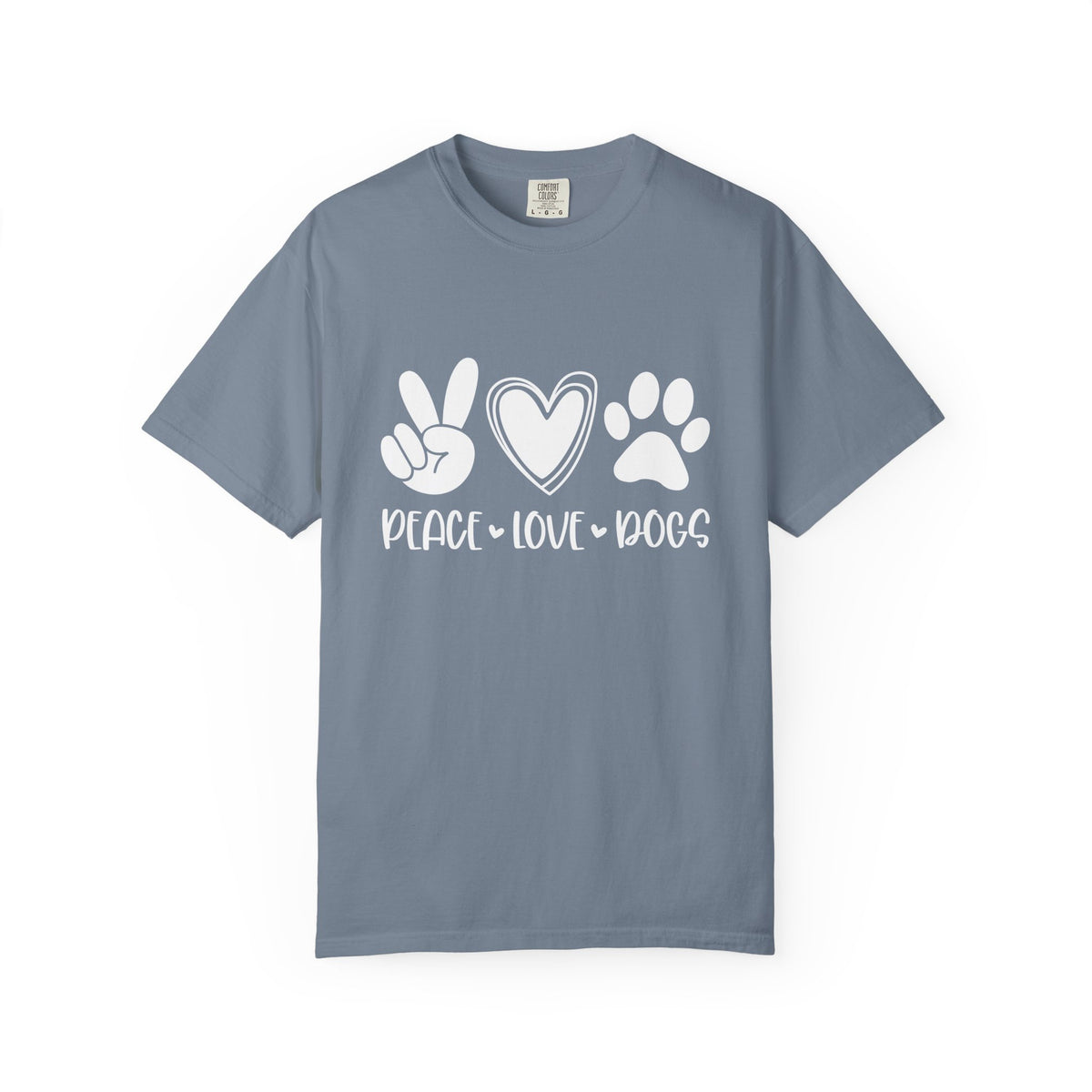 Peace Love Dogs T-Shirt Cute Dog Mom Graphic Tee