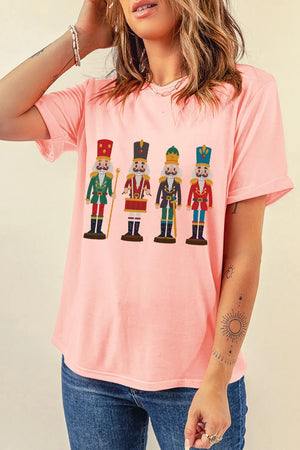 Nutcracker Round Neck Short Sleeve T-Shirt - Sydney So Sweet