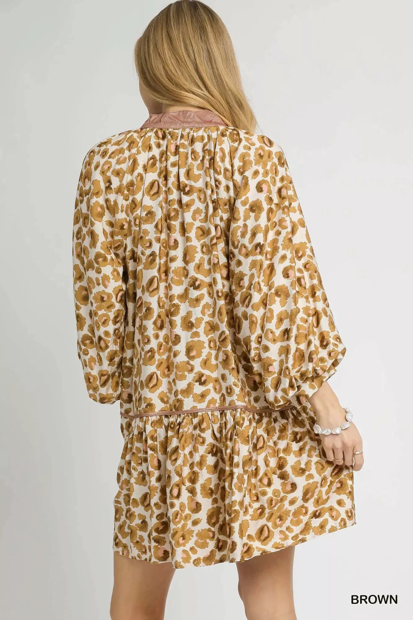 Umgee Leopard Print Tiered Mini Dress - Sydney So Sweet
