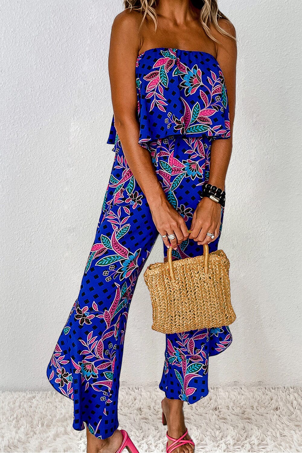 Printed Tube Jumpsuit - Sydney So Sweet