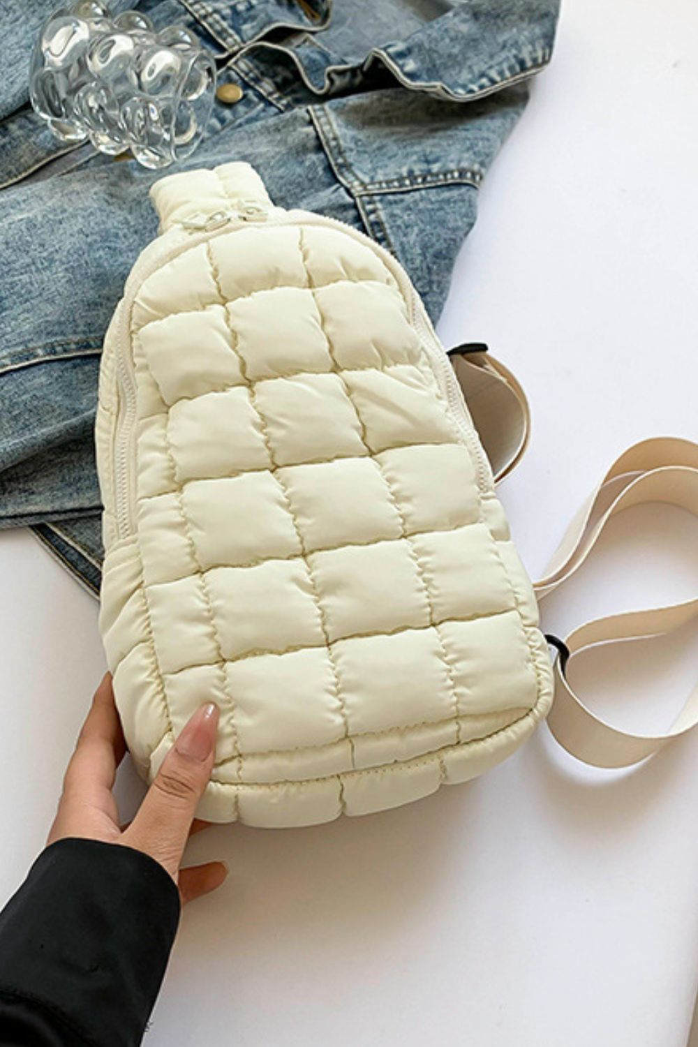 Quilted Nylon Crossbody  Bag - Sydney So Sweet