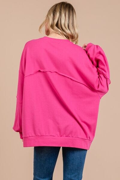 Ces Femme Exposed Seam Long Sleeve Sweatshirt - Sydney So Sweet