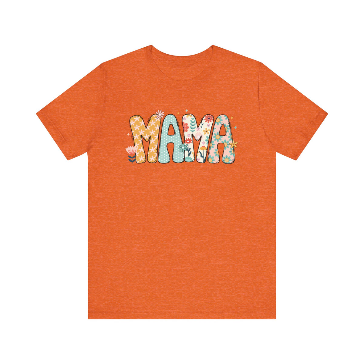 Floral Mama Women's Graphic Tee Flower Mom T-Shirt