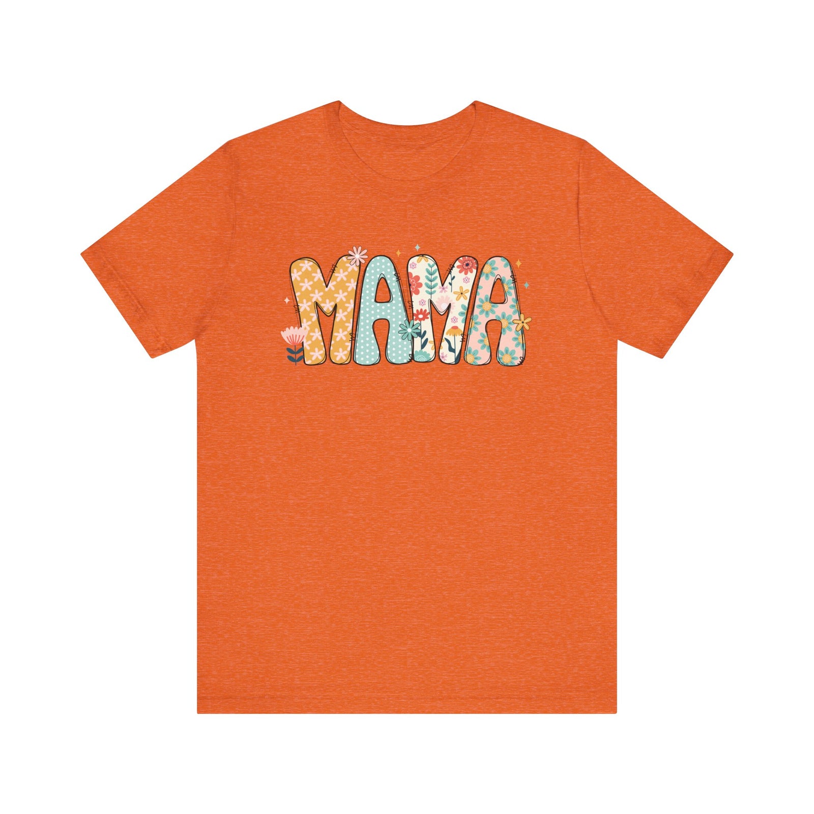 Floral Mama Women's Graphic Tee Flower Mom T-Shirt