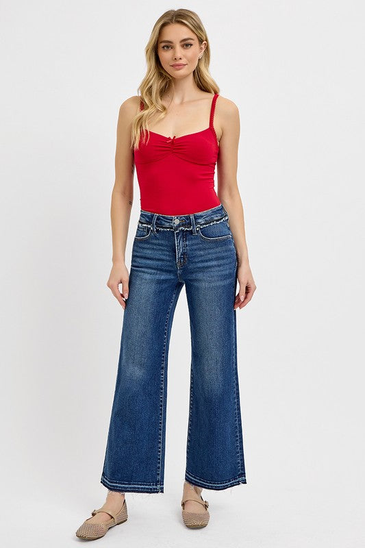 RISEN Full Size Tummy Control Bootcut Jeans Plus Size - Sydney So Sweet