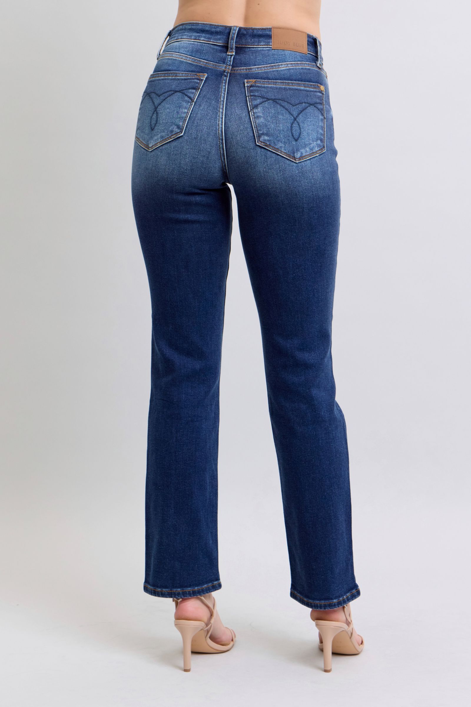 Judy Blue Full Size Washed Straight Leg Jeans with Pockets - Sydney So Sweet