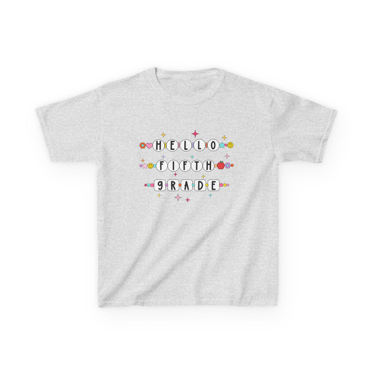 Friendship Bracelets Hello Fifth Grade Kids Tee Cute 5th Grade Back to School T-Shirt