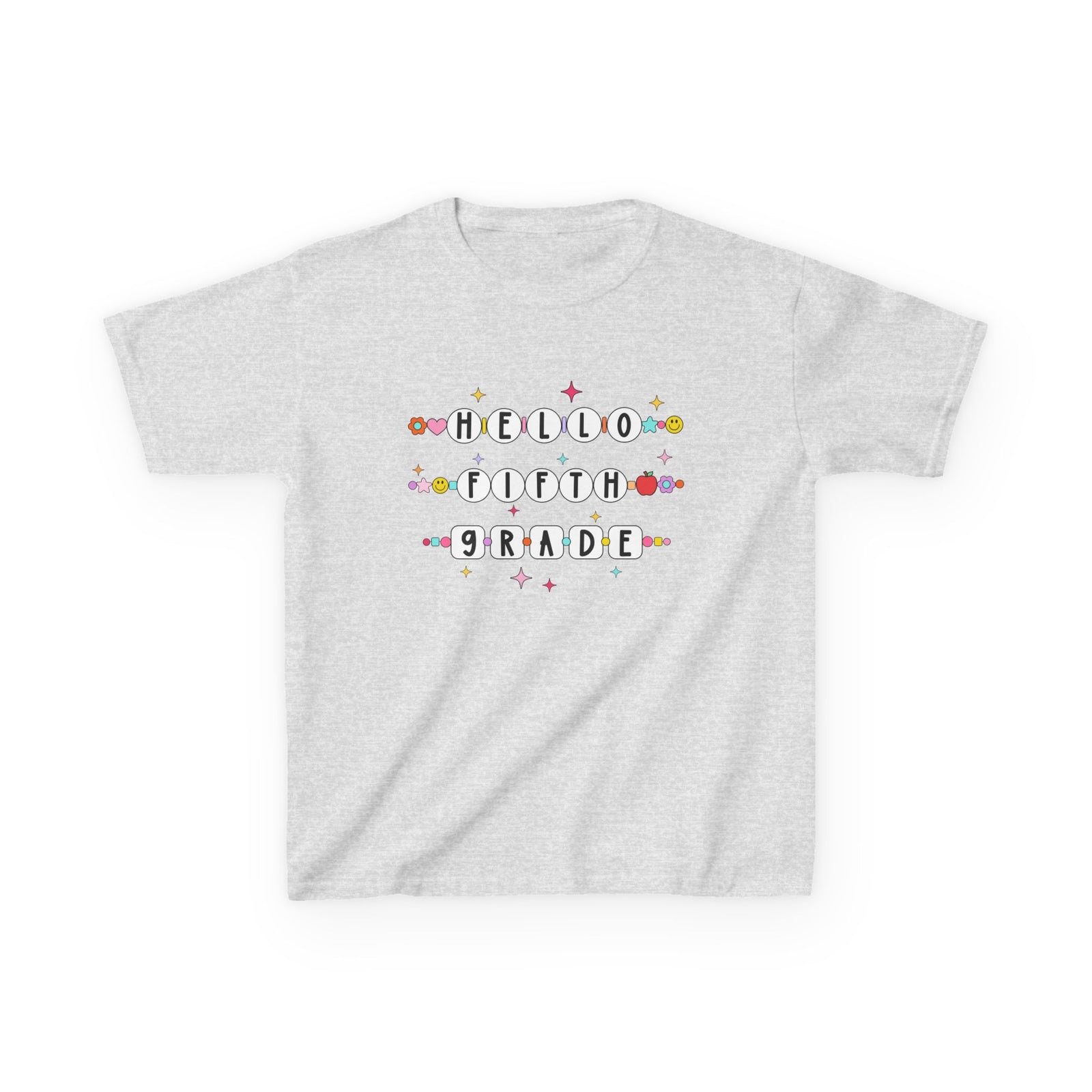Friendship Bracelets Hello Fifth Grade Kids Tee Cute 5th Grade Back to School T-Shirt