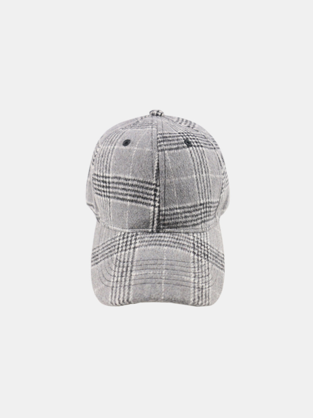 Plaid Adjustable Cotton Baseball Cap - Sydney So Sweet