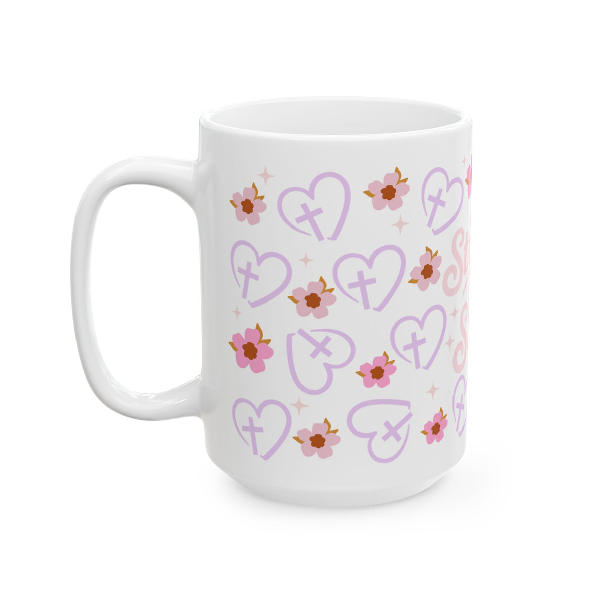 Stronger Than the Storm Cute Ceramic Mug Coffee Cup (11oz & 15oz)