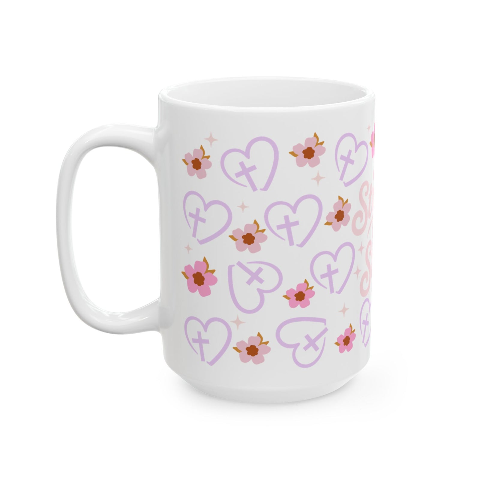 Stronger Than the Storm Cute Ceramic Mug Coffee Cup (11oz & 15oz)