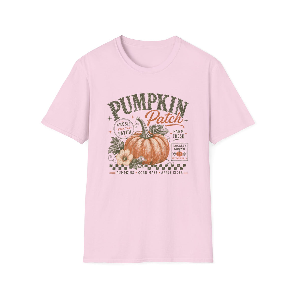 Pumpkin Patch T-Shirt Vintage Farm Fresh Fall Graphic Tee