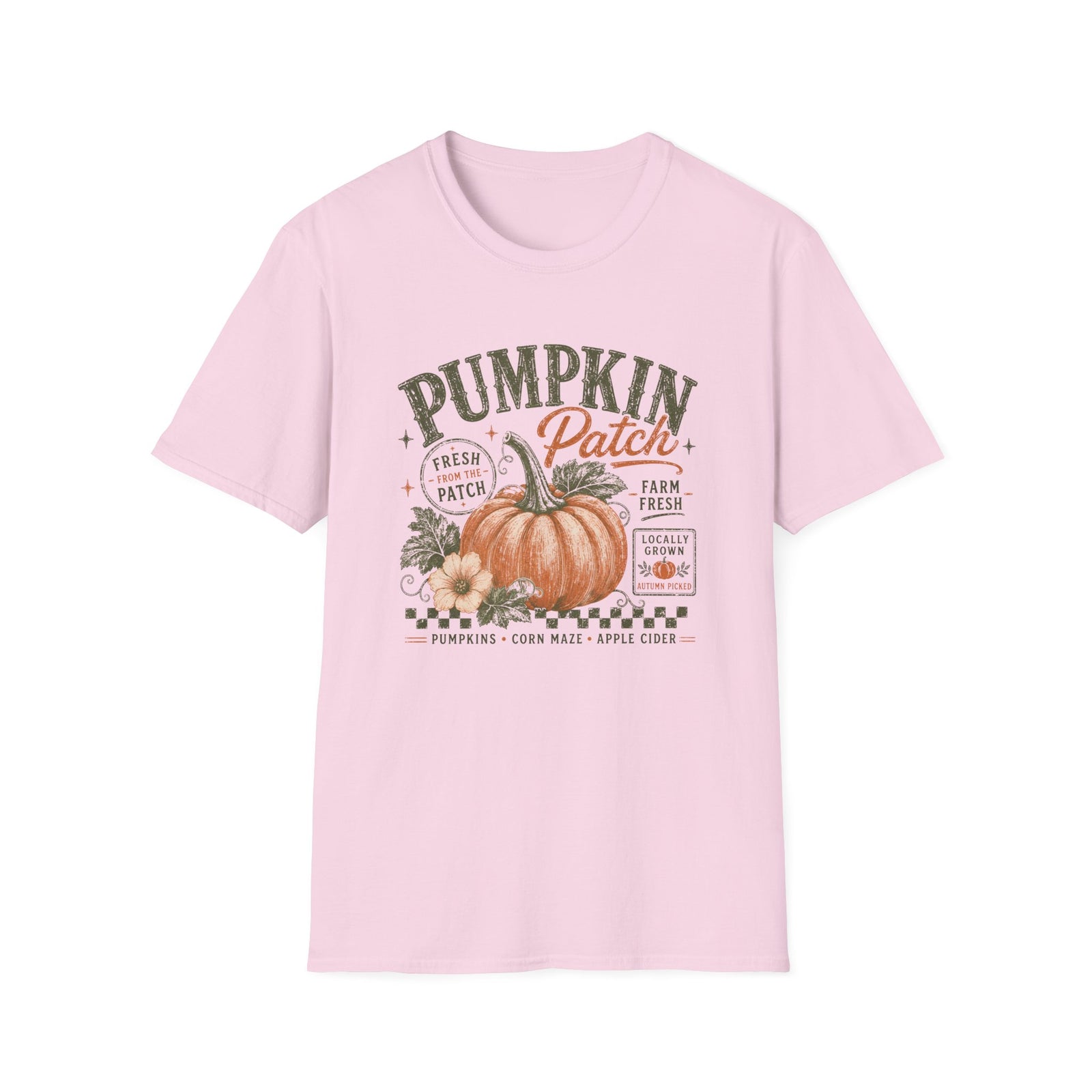 Pumpkin Patch T-Shirt Vintage Farm Fresh Fall Graphic Tee