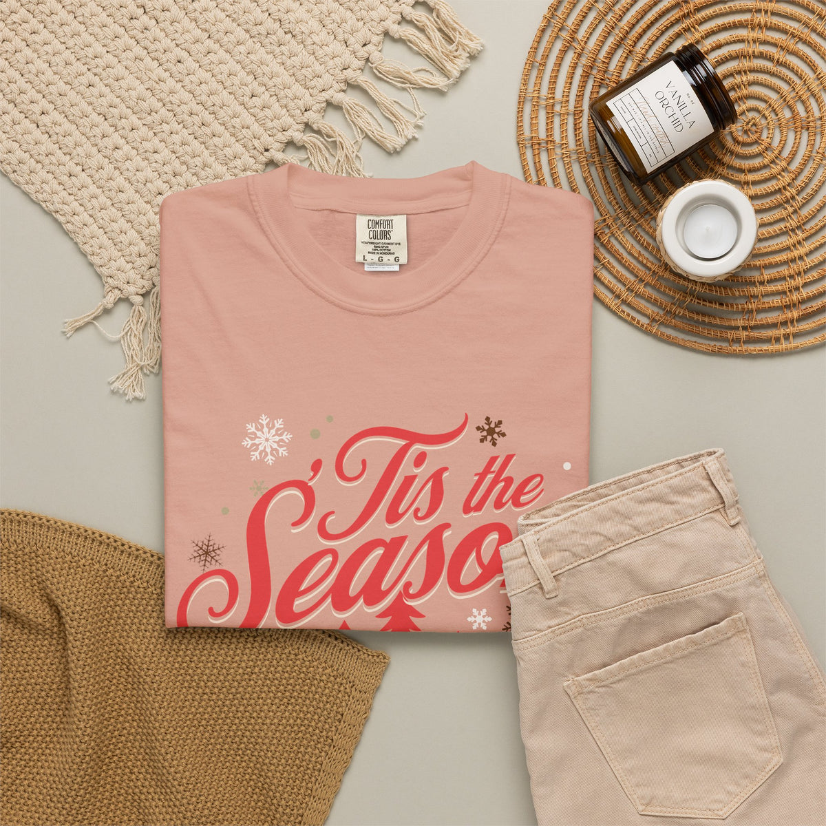 Tis the Season to Celebrate Jesus Christmas T-Shirt Christian Graphic Tee