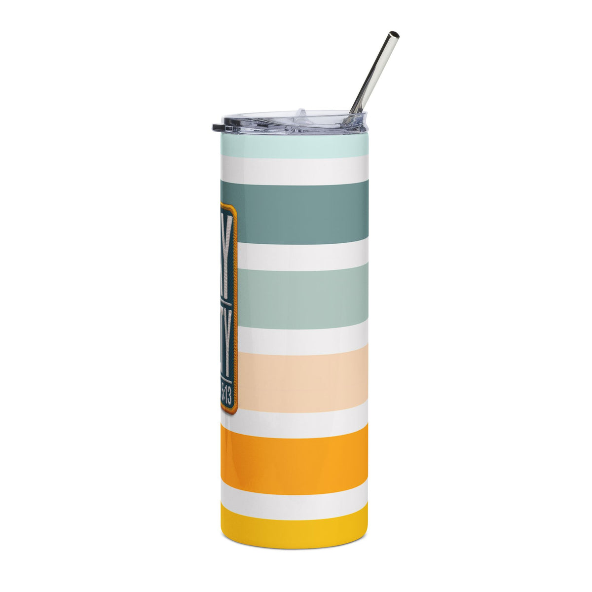Stay Salty Stainless Tumbler 20oz Matthew 5:13 Striped Insulated Travel Cup
