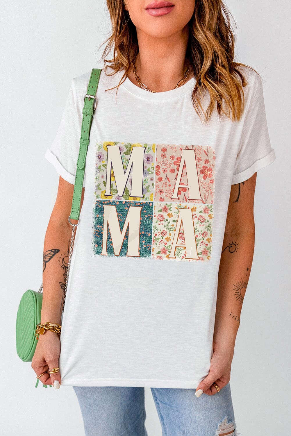 MAMA Round Neck Short Sleeve T-Shirt - Sydney So Sweet