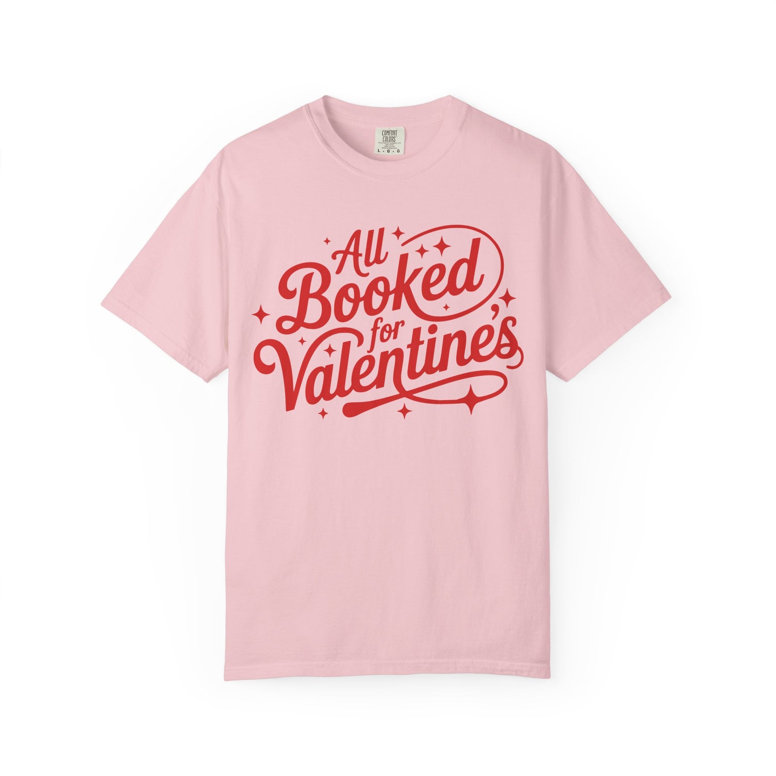 All Booked For Valentine's Book Lovers Graphic T-Shirt Unisex Short Sleeve Tee - Sydney So Sweet