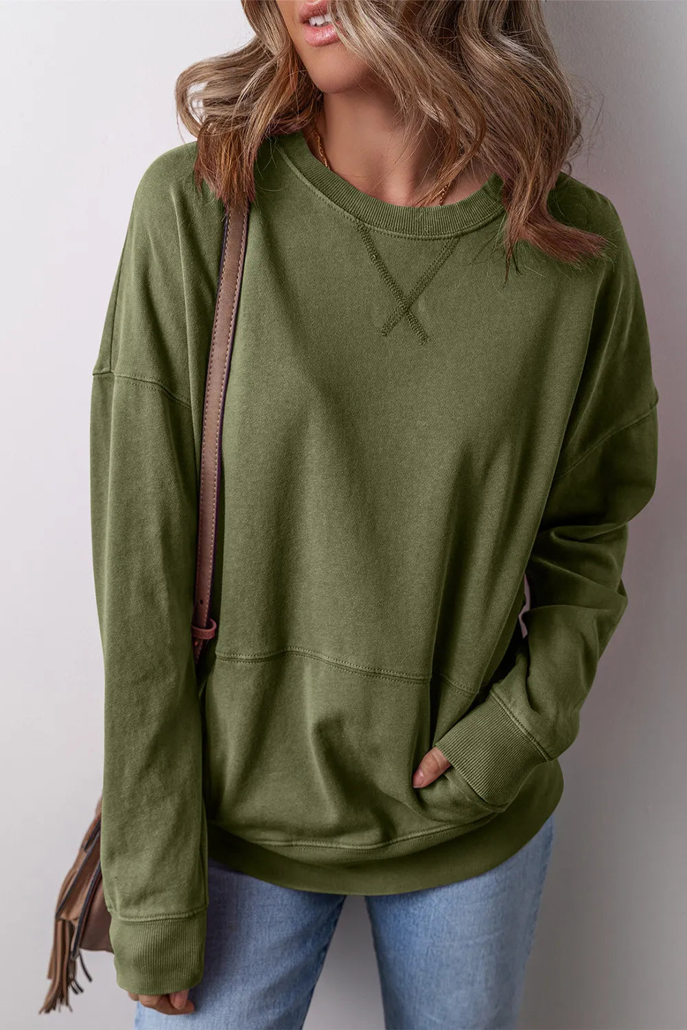 Round Neck Long Sleeve Sweatshirt - Sydney So Sweet