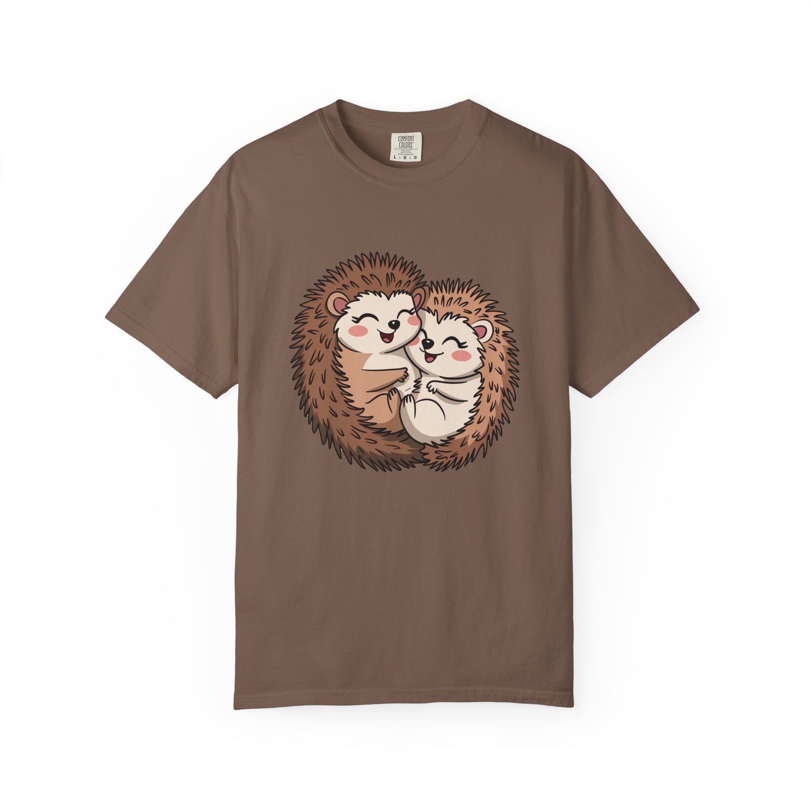 Hedgehog Hug Graphic T-Shirt Unisex Short Sleeve Tee - Sydney So Sweet