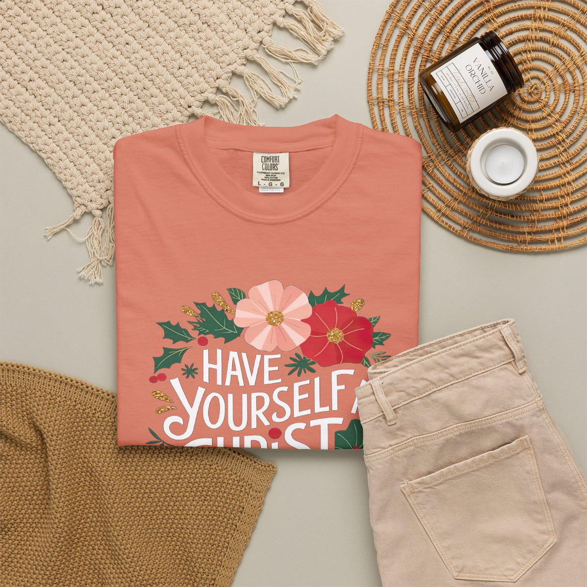 Have Yourself a Christ Filled Christmas T-Shirt Christian Graphic Tee