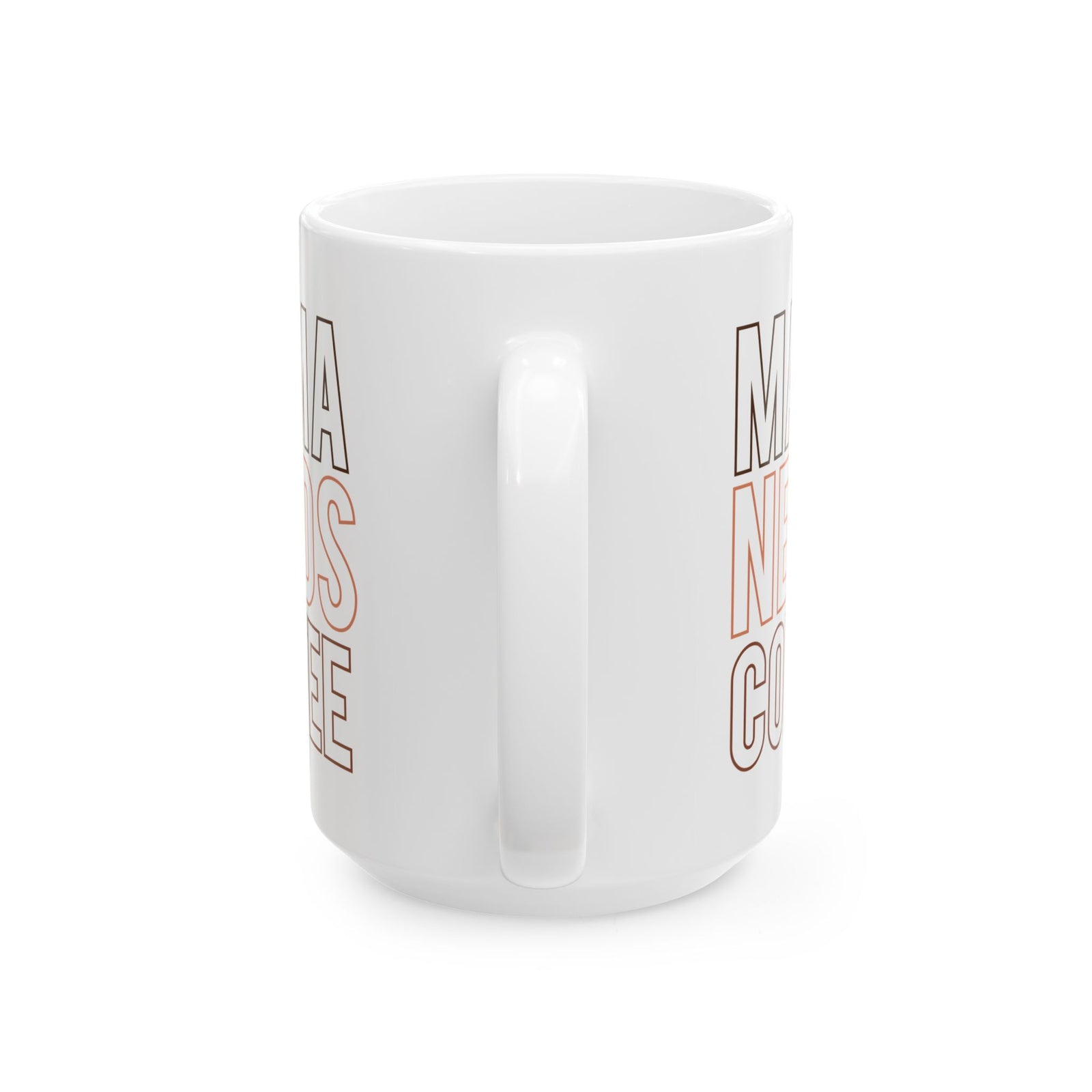 Mama Needs Coffee Cute Ceramic Mug Coffee Cup (11oz & 15oz)