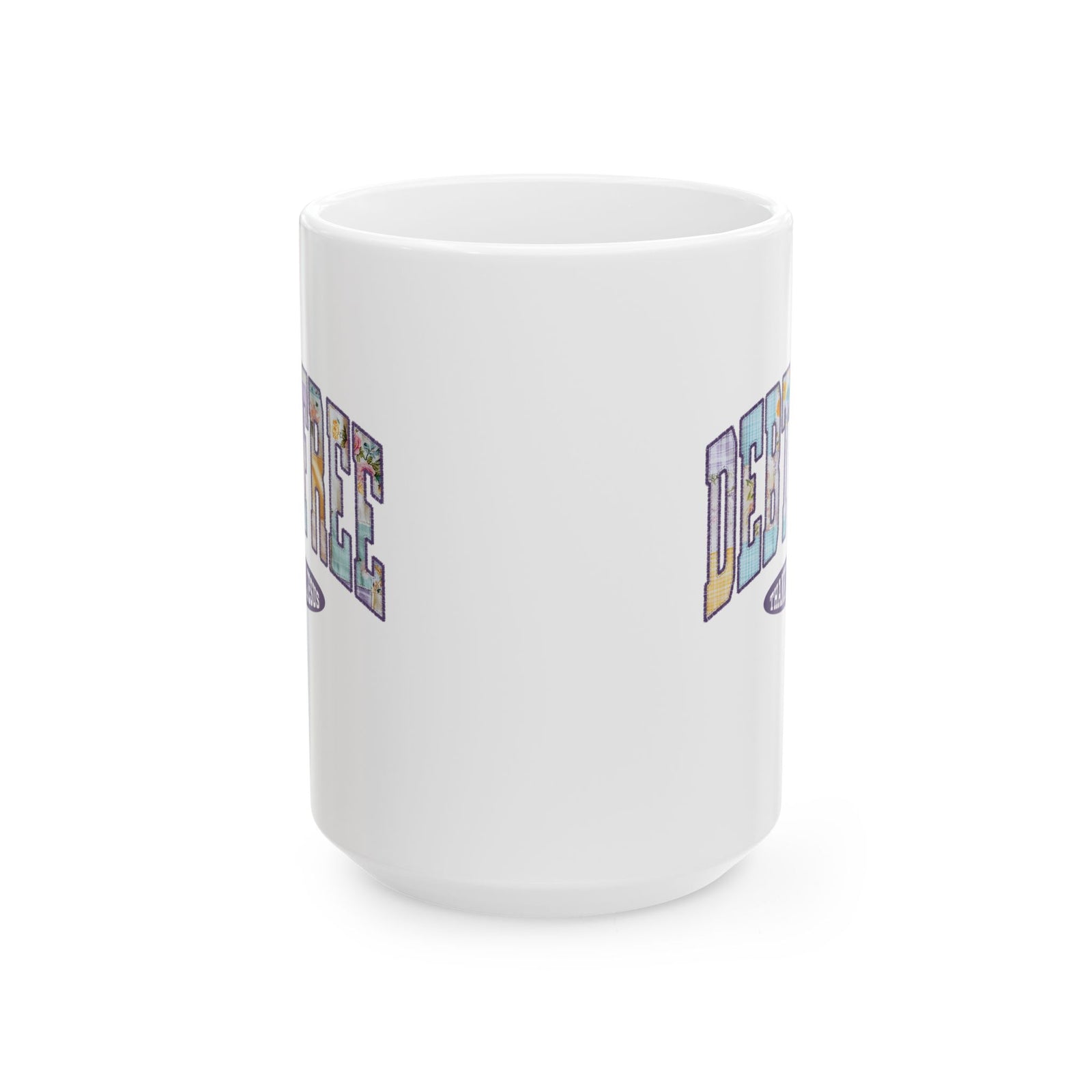 Debt Free Thank You Jesus Christian Ceramic Mug Coffee Cup (11oz & 15oz)