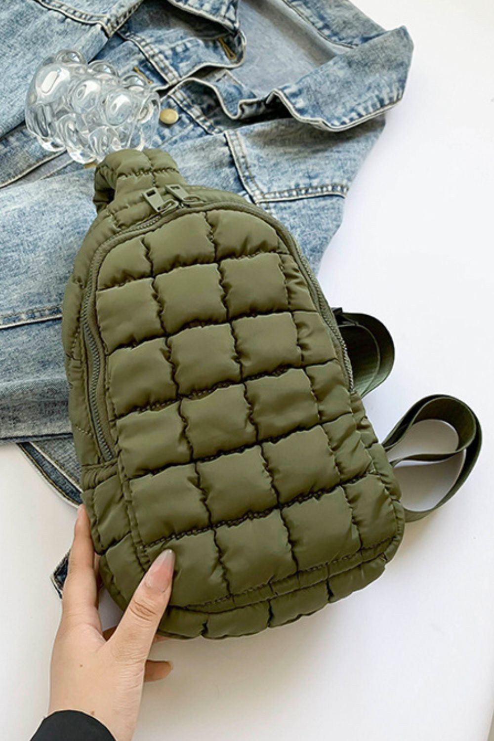 Quilted Nylon Crossbody  Bag - Sydney So Sweet