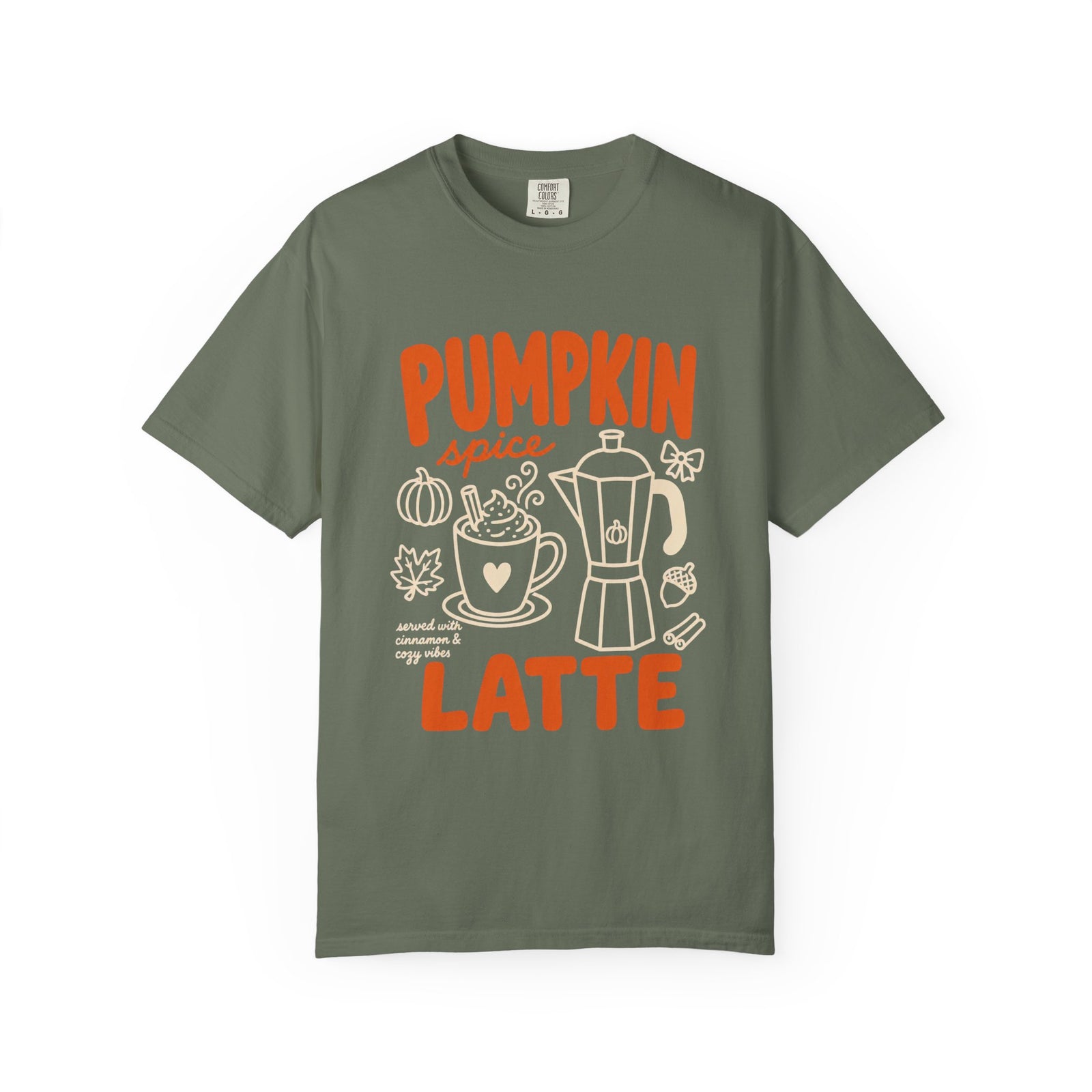 Pumpkin Spice Latte T‑Shirt Retro Fall Coffee Graphic Tee