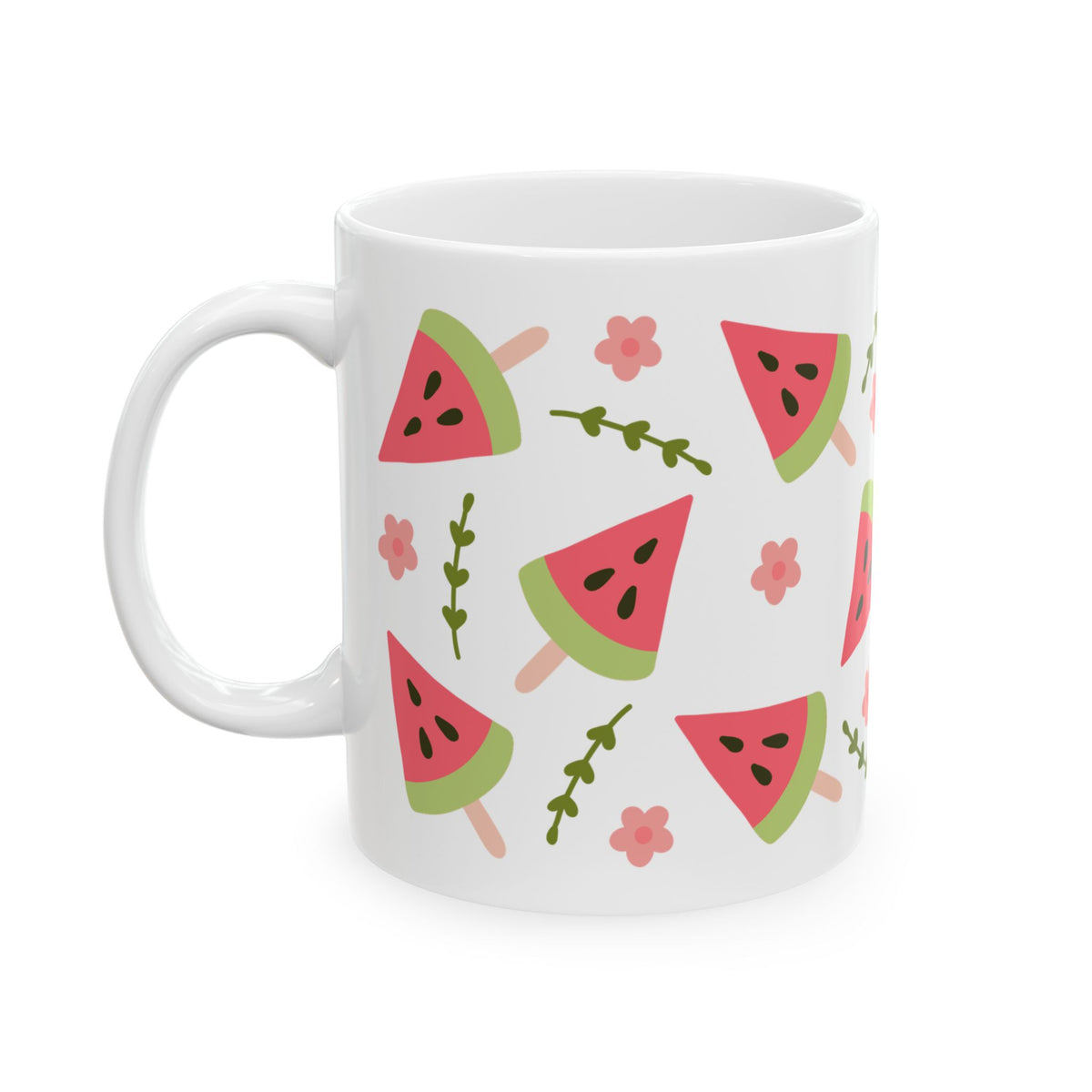 Watermelon Slice Cute Ceramic Mug Coffee Cup (11oz & 15oz)