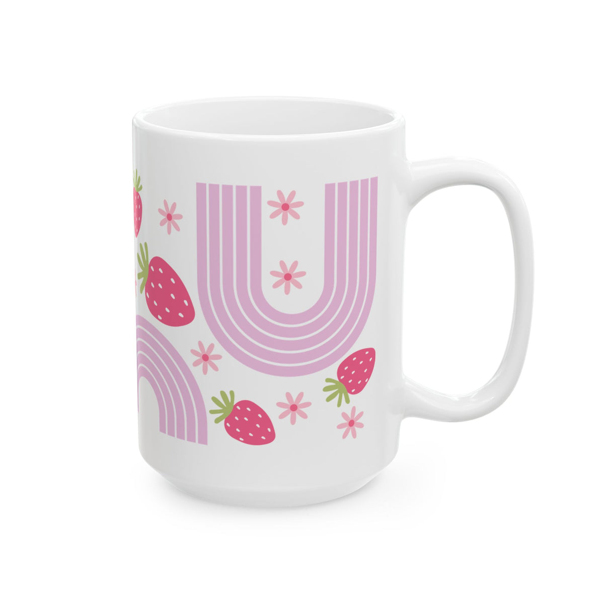 Wild Strawberry Cute Ceramic Mug Coffee Cup (11oz & 15oz)