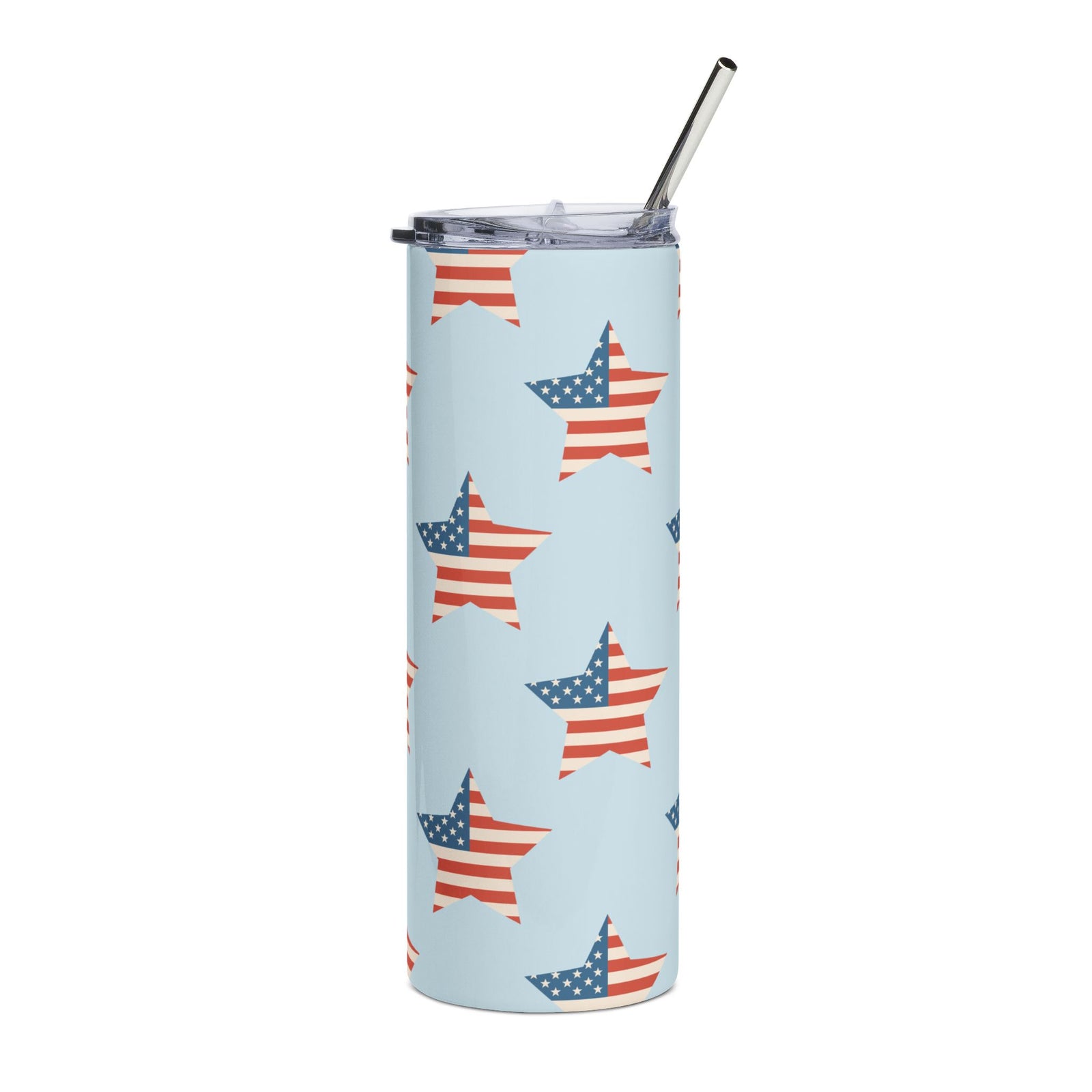 Liberty Stars 20oz Patriotic American Tumbler Stainless Steel Travel Cup
