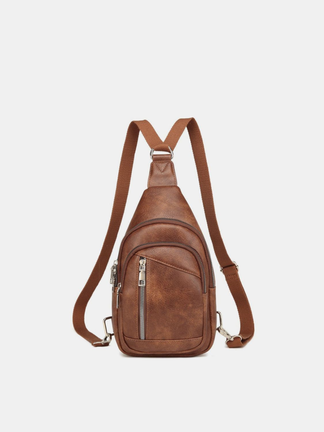 PU Leather Crossbody Bag with Two Detachable Strap - Sydney So Sweet