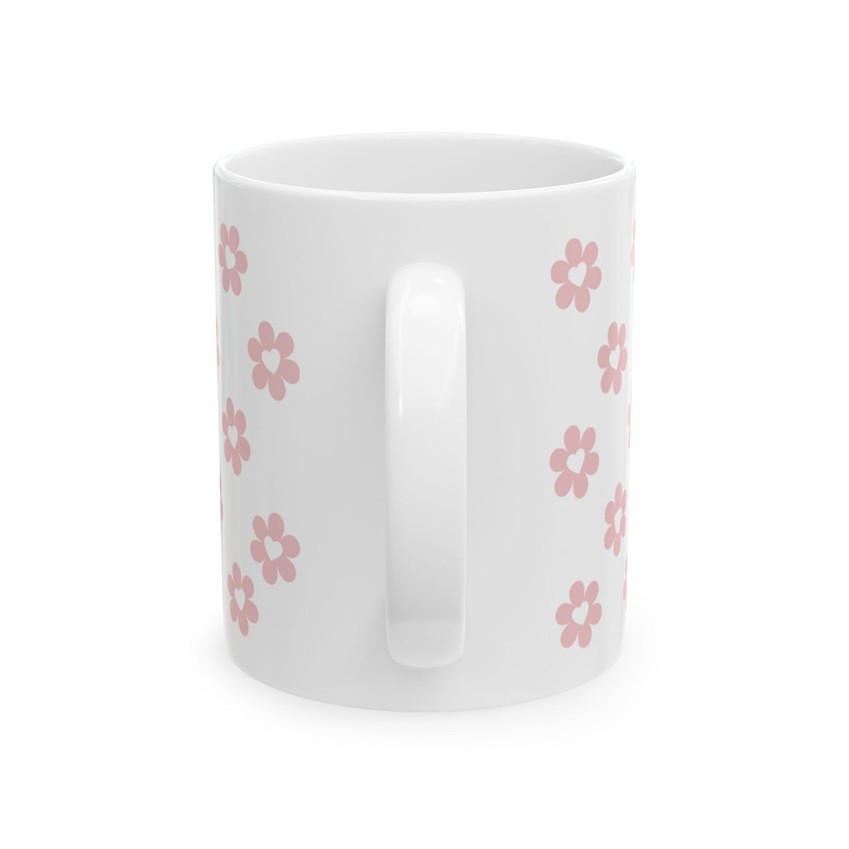 Loved Romans 5:8 Ceramic Mug — Floral Christian Inspirational Coffee Cup