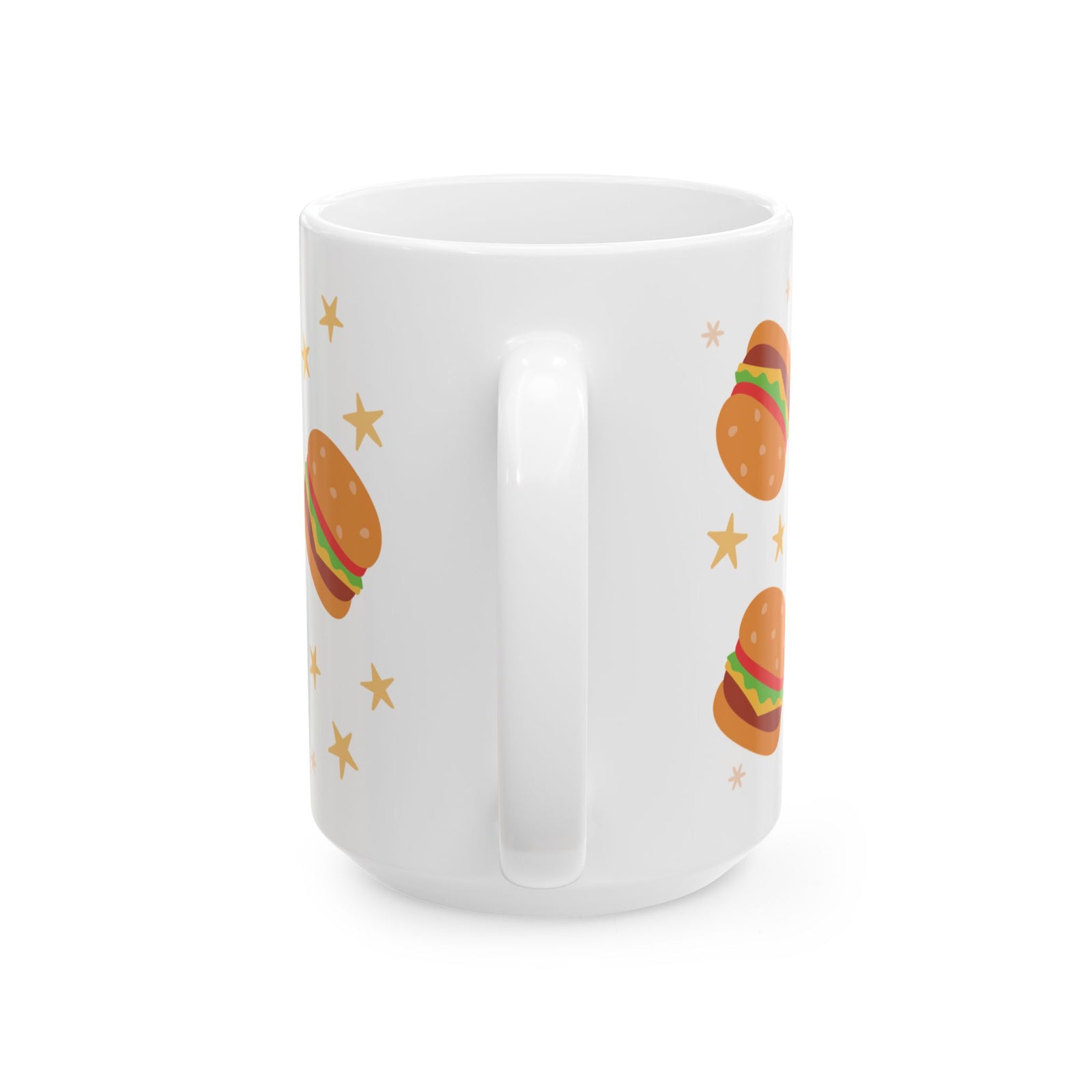 Burgers Cute Ceramic Mug Coffee Cup (11oz & 15oz)